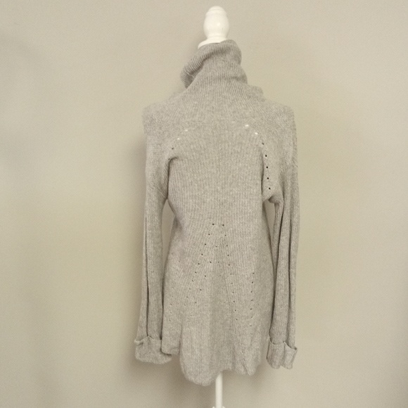 Chelsea 28 Women's Grey Hi-Lo Turtleneck Sweater L - Picture 3 of 6